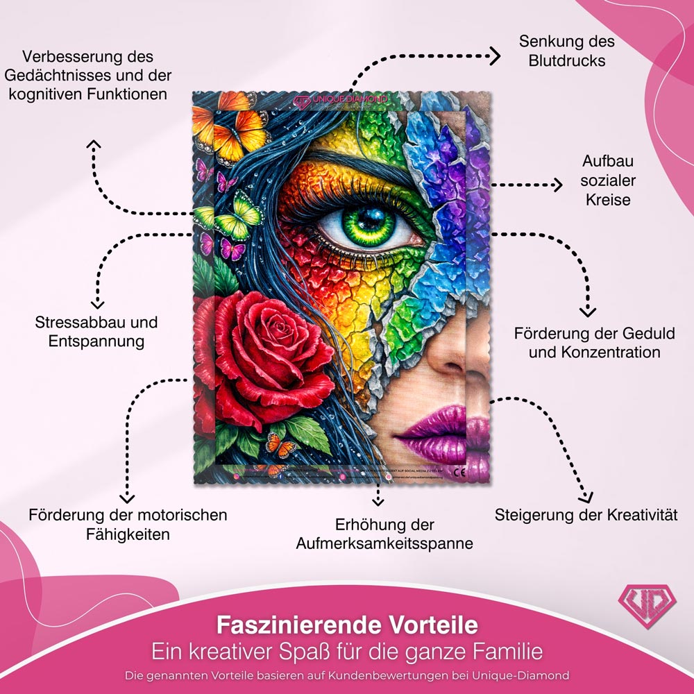 5D Diamond Painting – Rainbow Soul Eye