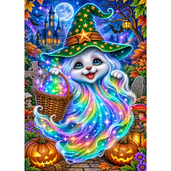 5D Diamond Painting – Regenbogengeist im Zauberwald | Unique Diamond