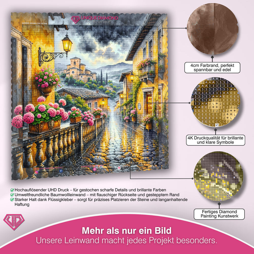 5D Diamond Painting – Regentage in Toskana Unique-Diamond