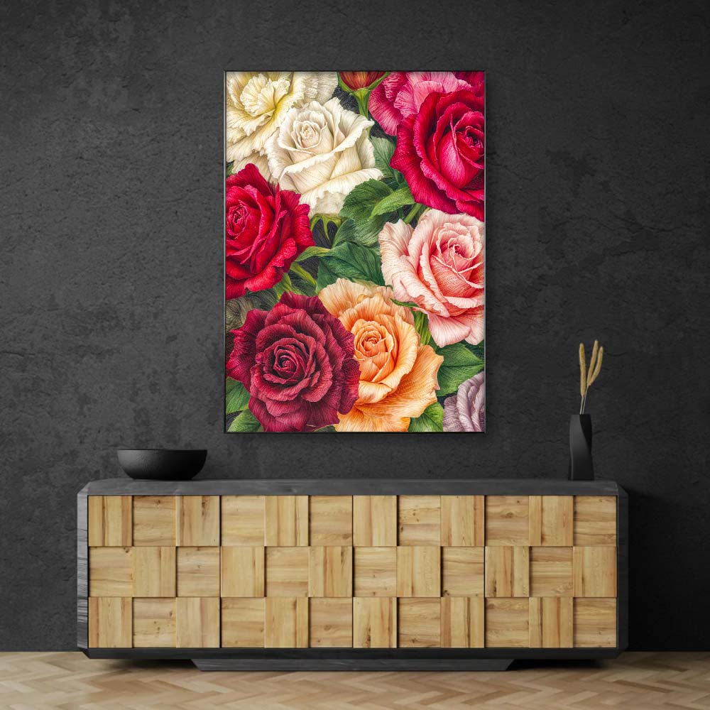 5D Diamond Painting – Rosengarten der Harmonie, Unique-Diamond
