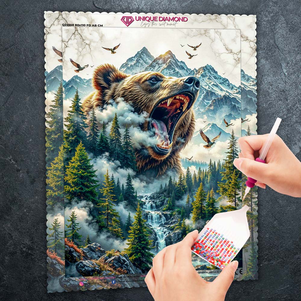 5D Diamond Painting – Ruf der Wildnis