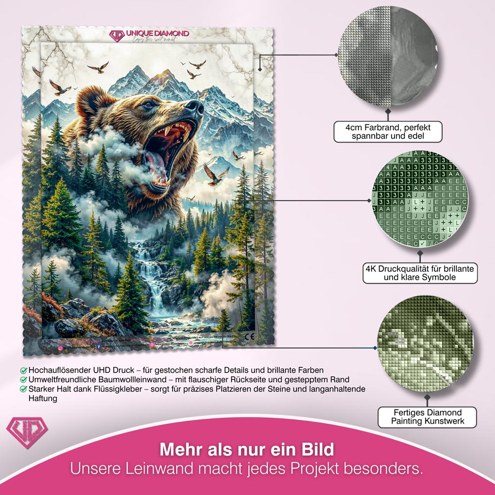 5D Diamond Painting – Ruf der Wildnis