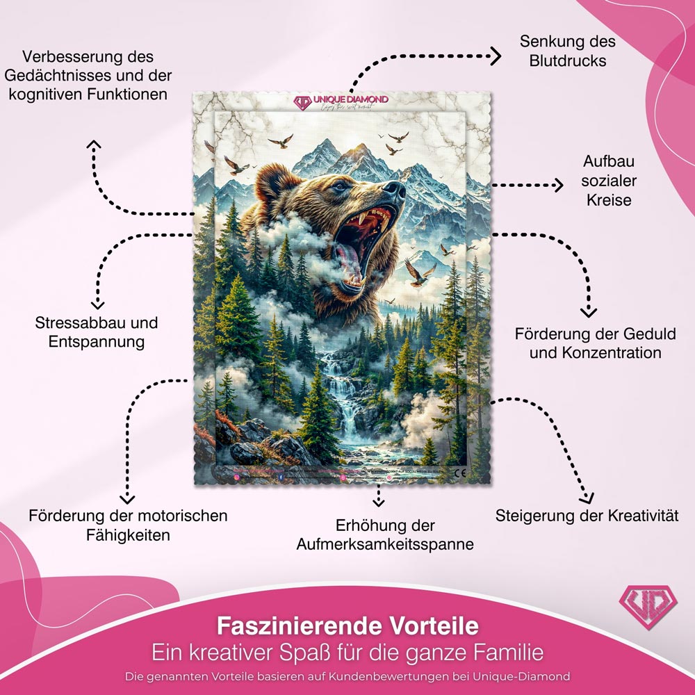 5D Diamond Painting – Ruf der Wildnis