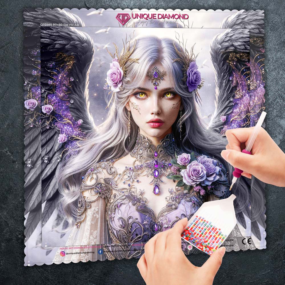 5D Diamond Painting – Schattenengel der Rosen