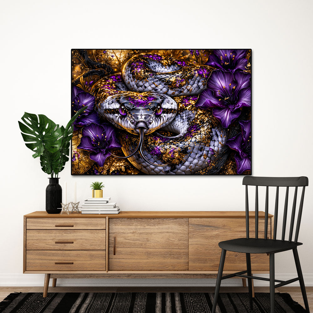 5D Diamond Painting – Schlange der Violetten Versuchung