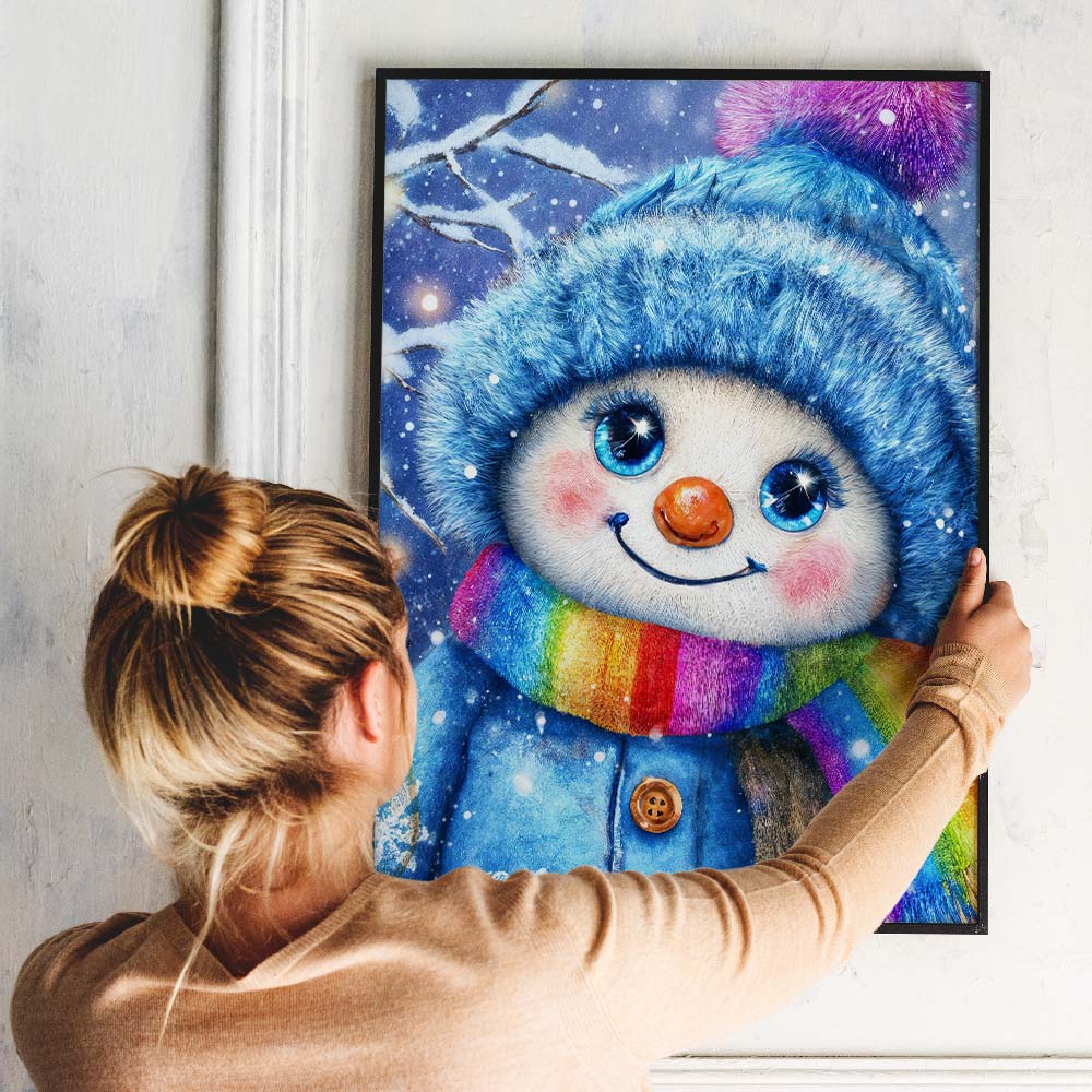 5D Diamond Painting – Schneemann Flocki