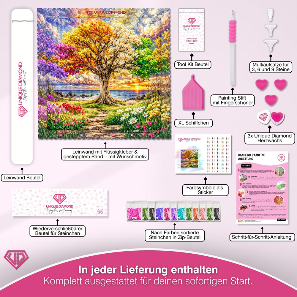 5D Diamond Painting – Seasons of Life Unique-Diamond