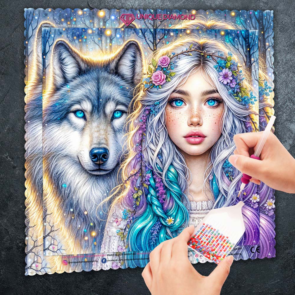 5D Diamond Painting – Seelenlicht des Nordens