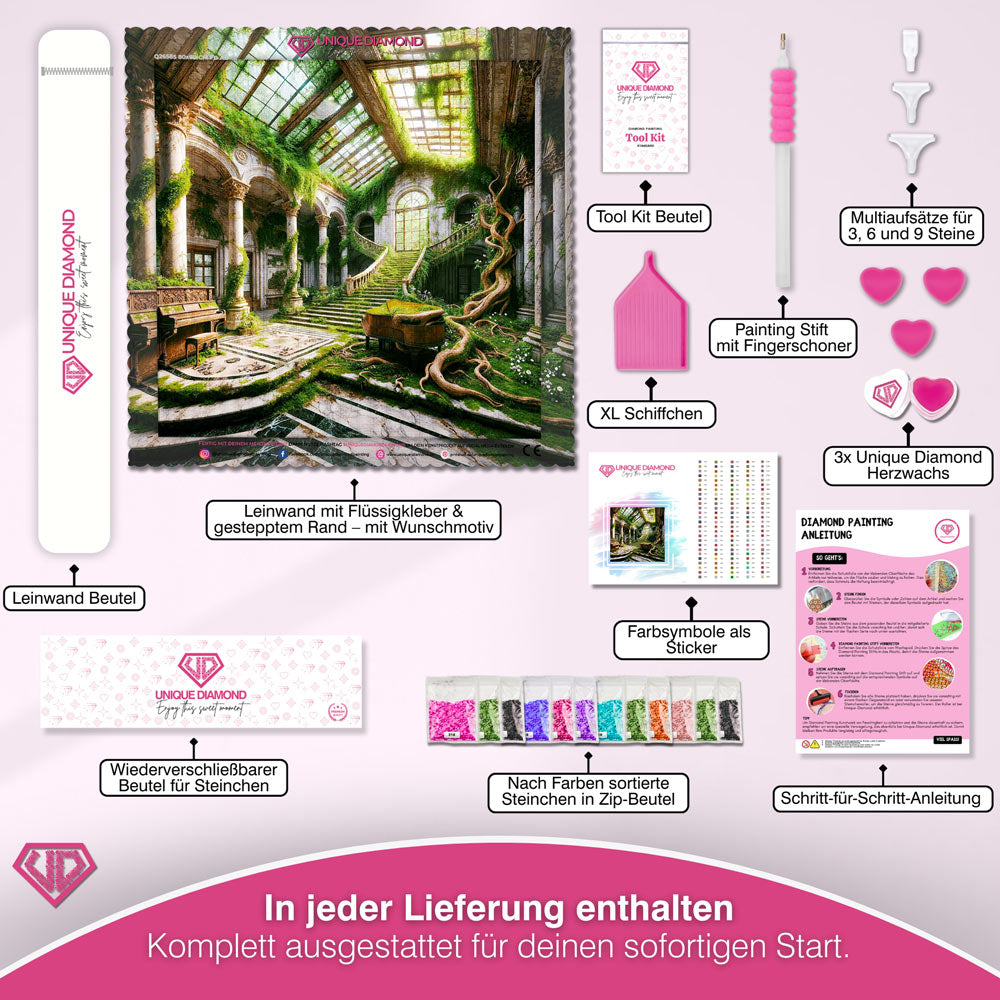 5D Diamond Painting – Seraphinas Vergessenes Refugium Unique-Diamond