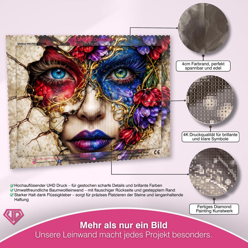 5D Diamond Painting – Shattered Bloom