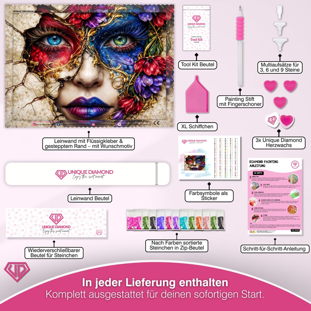 5D Diamond Painting – Shattered Bloom