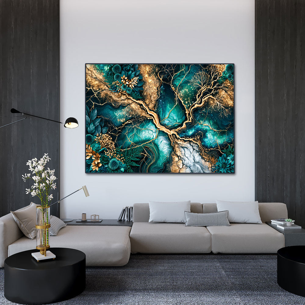 5D Diamond Painting – Smaragdadern der Natur