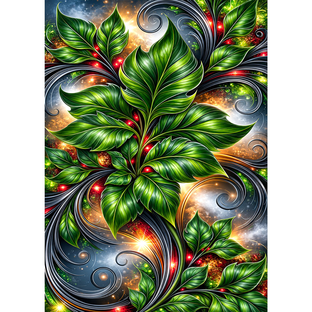 5D Diamond Painting – Smaragdzauber des Lebens | Unique Diamond