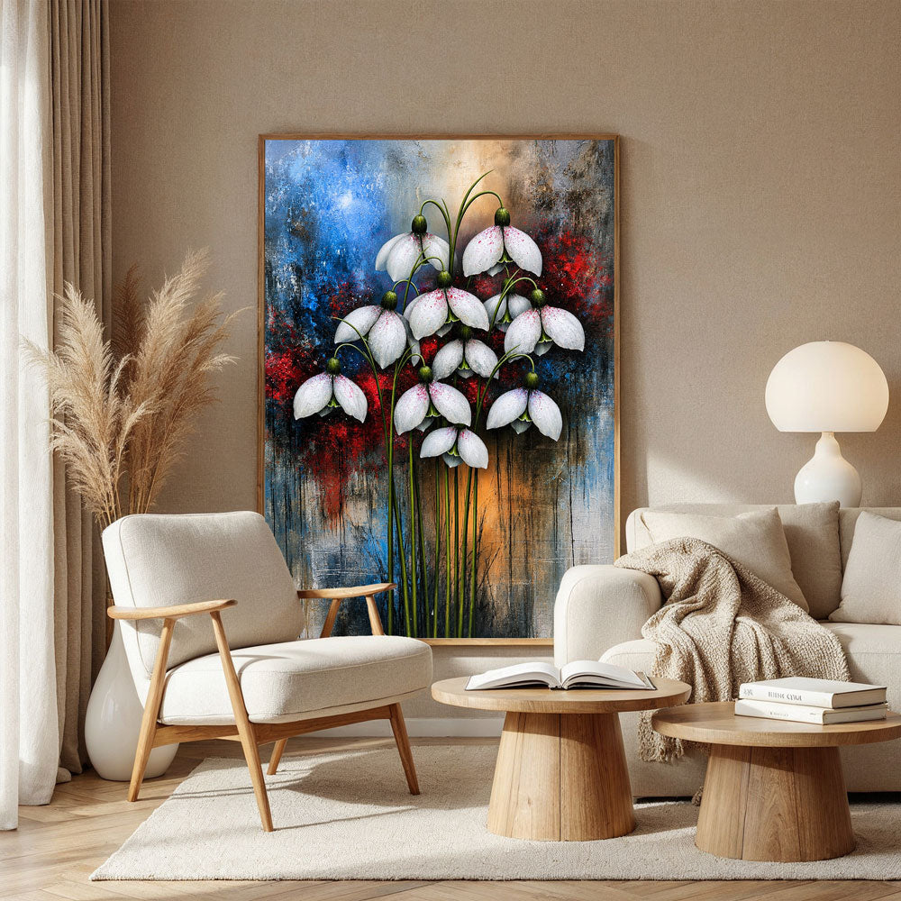 5D Diamond Painting – Snowdrops in a Symphony of Colors