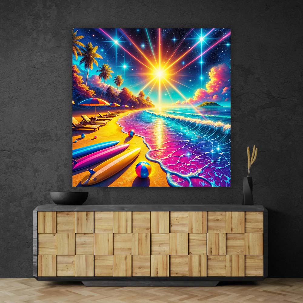 5D Diamond Painting – Sonnenzauber am Traumstrand, Unique-Diamond