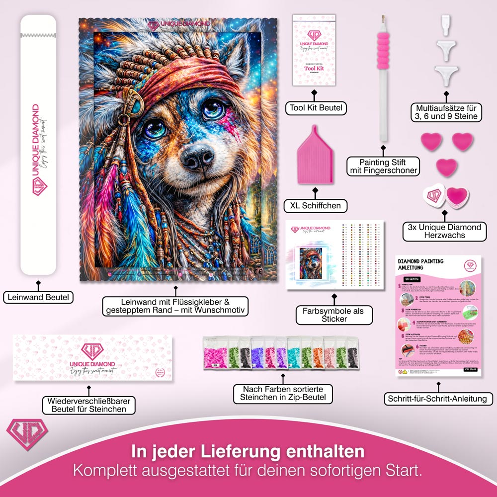 5D Diamond Painting – Spirit Wolf