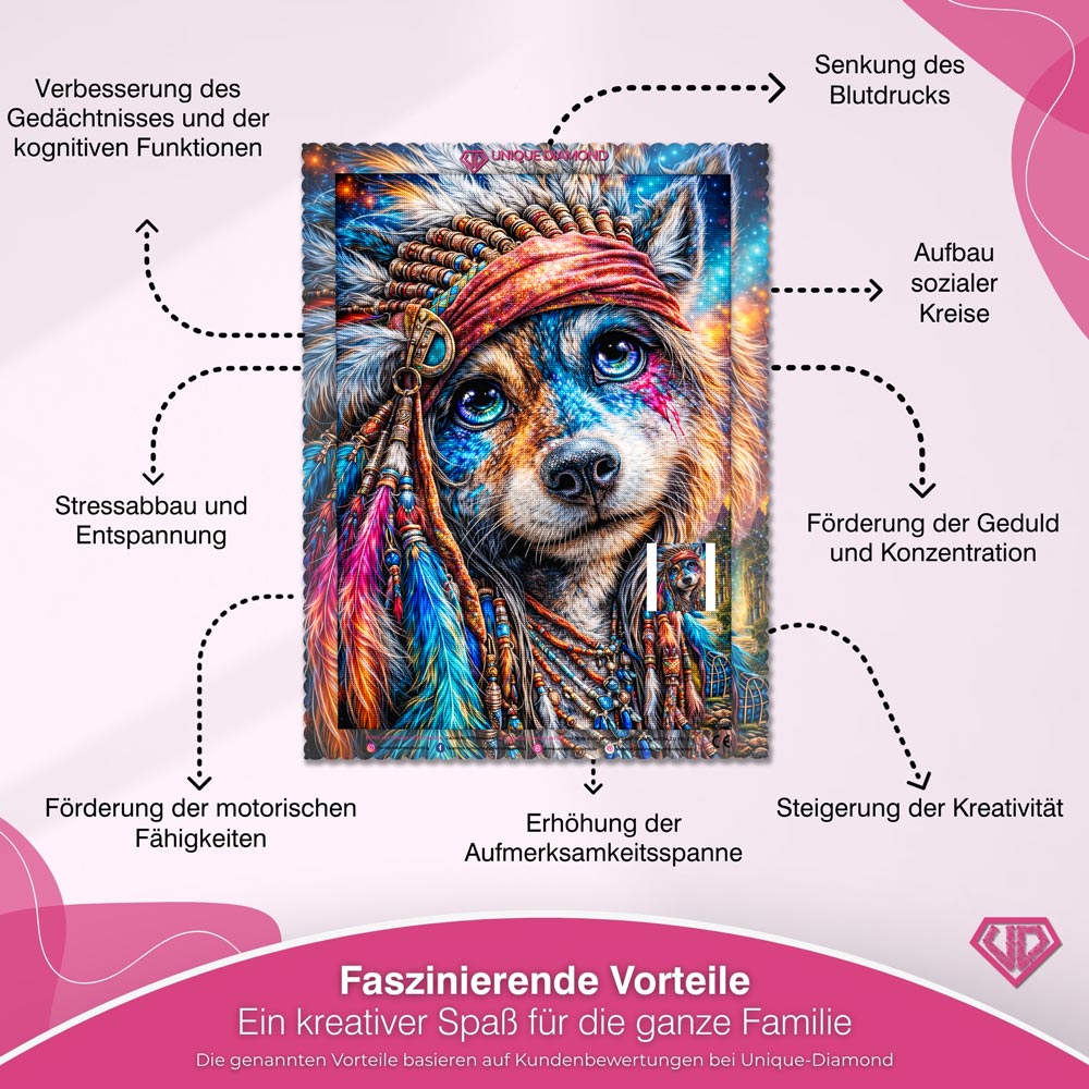 5D Diamond Painting – Spirit Wolf