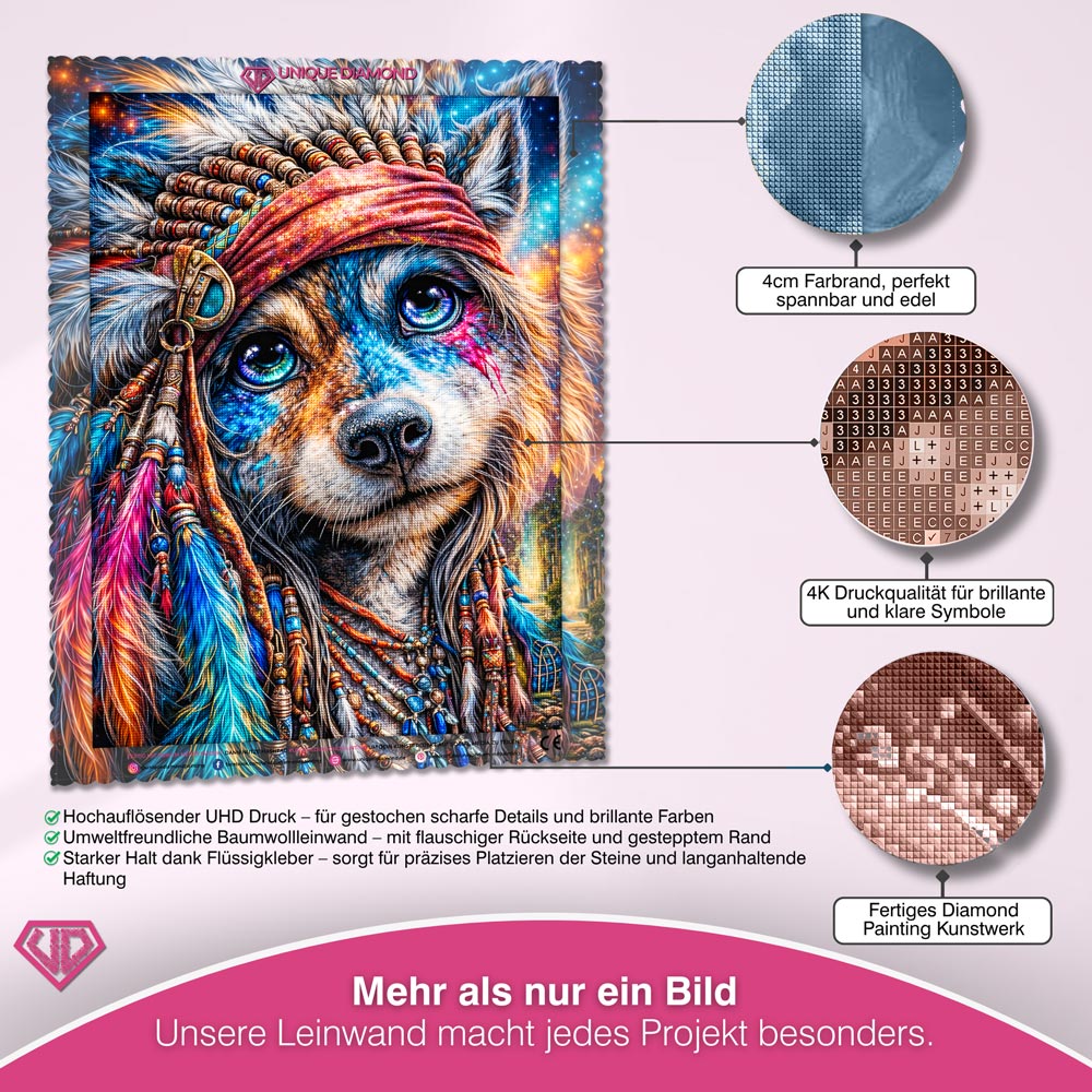 5D Diamond Painting – Spirit Wolf