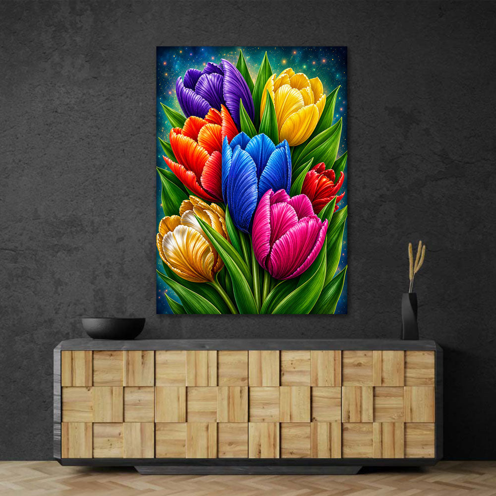 5D Diamond Painting – Starlight Tulip Symphony
