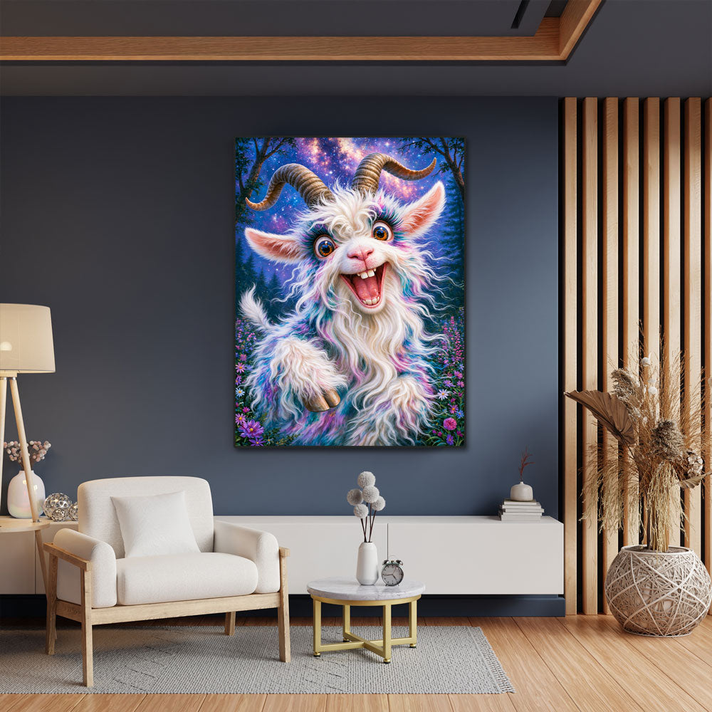 5D Diamond Painting – Sternenzottel im Zauberwald