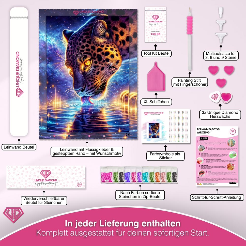 5D Diamond Painting – Stiller Schluck des Universums Unique-Diamond