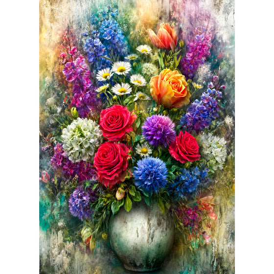 5D Diamond Painting – Symphonie der Blütenfarben | Unique Diamond