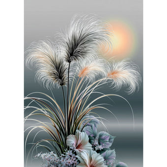 5D Diamond Painting – Tanz der Silberfedern | Unique Diamond