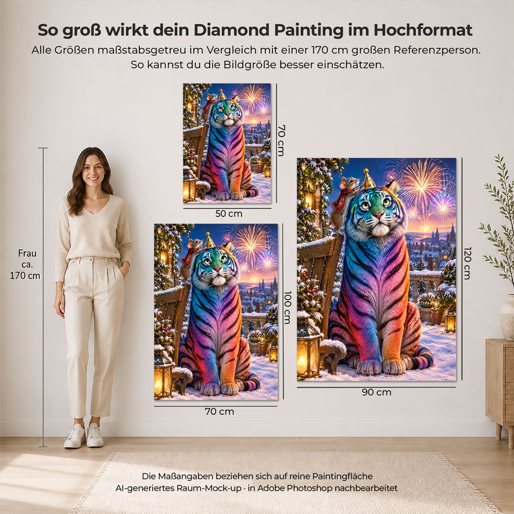 5D Diamond Painting – Tigerstark ins neue Jahr