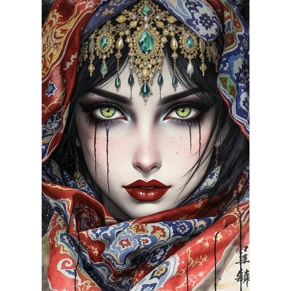 5D Diamond Painting – Tränen aus Smaragd, Unique-Diamond