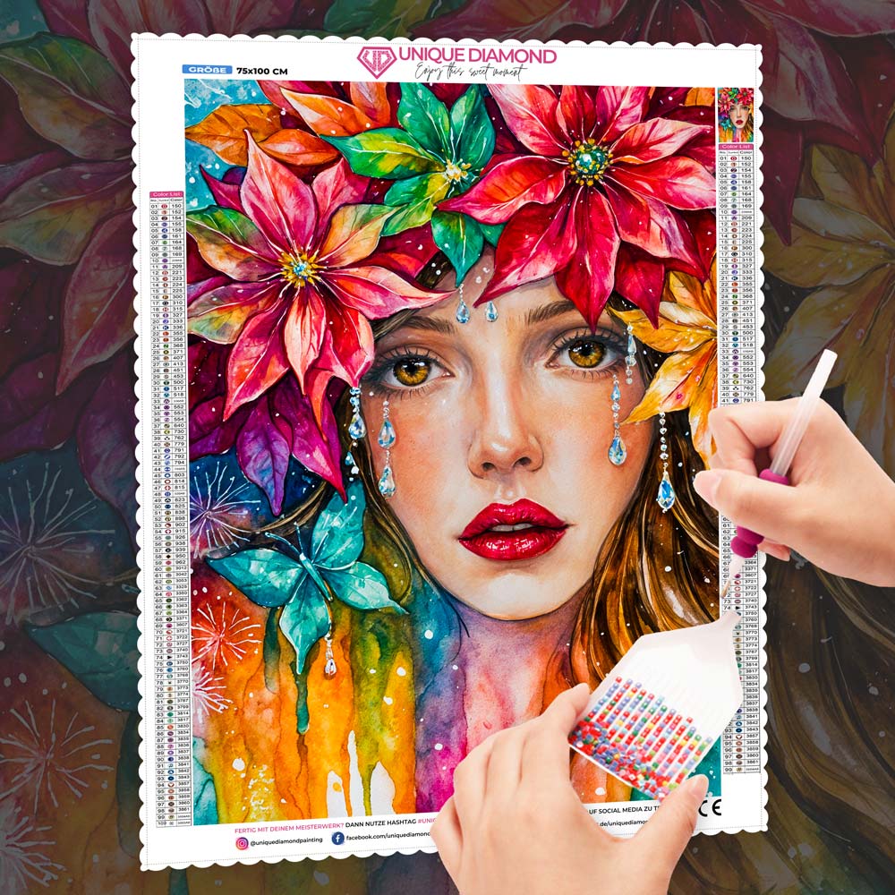5D Diamond Painting – Tränen der Farben Unique-Diamond