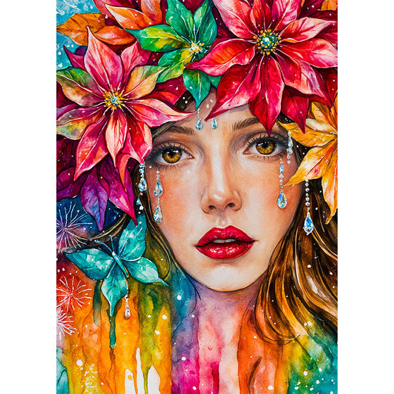 5D Diamond Painting – Tränen der Farben Unique-Diamond