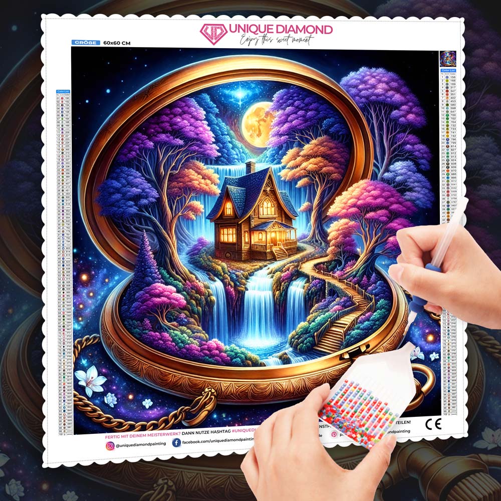 5D Diamond Painting – Traumzeit-Kabinett Unique-Diamond