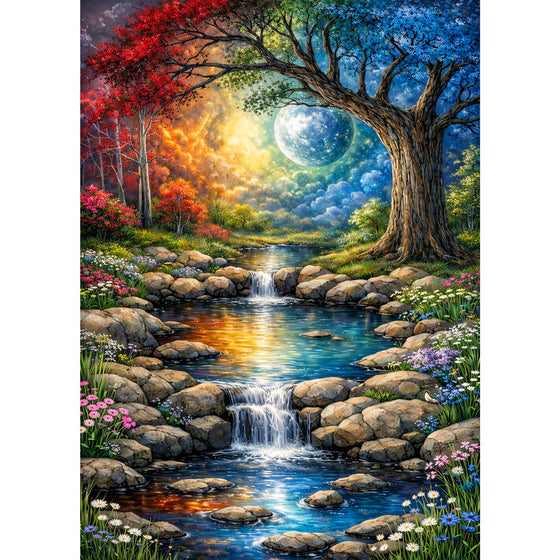 5D Diamond Painting – Tree of Harmony, Unique-Diamond
