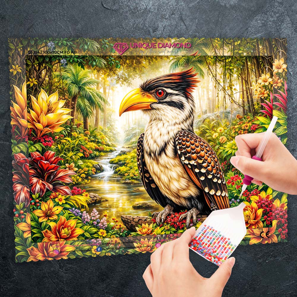 5D Diamond Painting – Tropical Hornbill