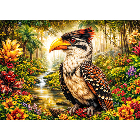 5D Diamond Painting – Tropical Hornbill