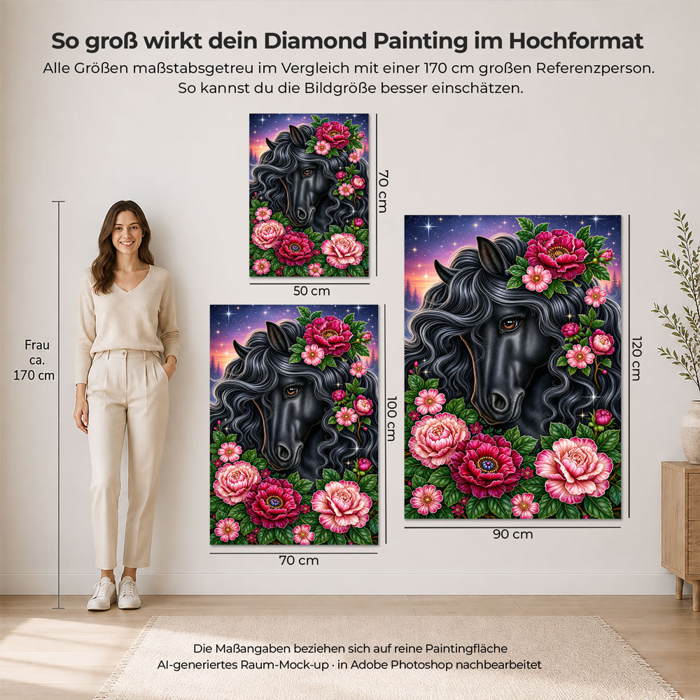 5D Diamond Painting – Valentina im Rosenglühen