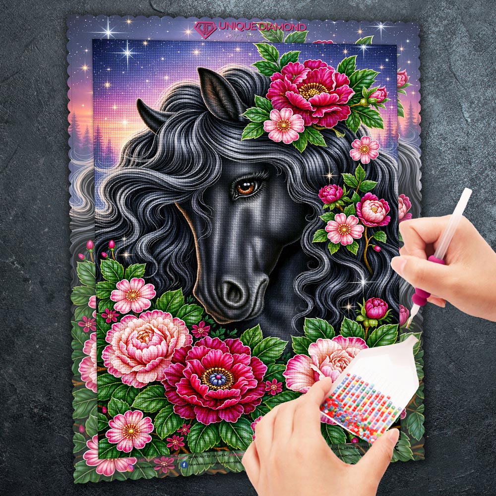 5D Diamond Painting – Valentina im Rosenglühen