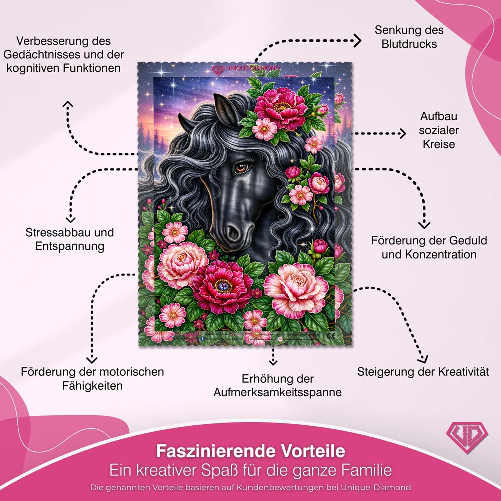 5D Diamond Painting – Valentina im Rosenglühen
