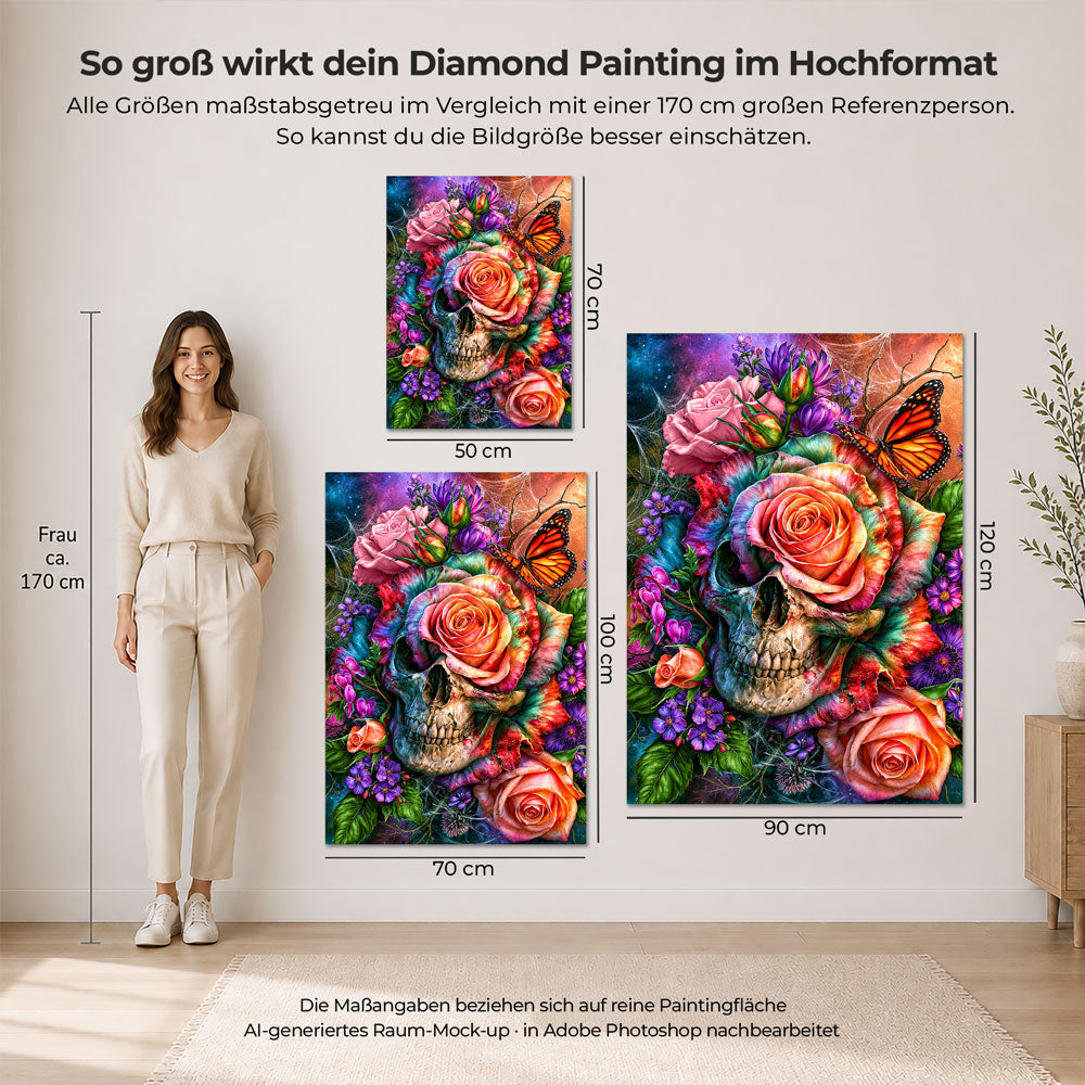 5D Diamond Painting – Vergängliche Blütenseele