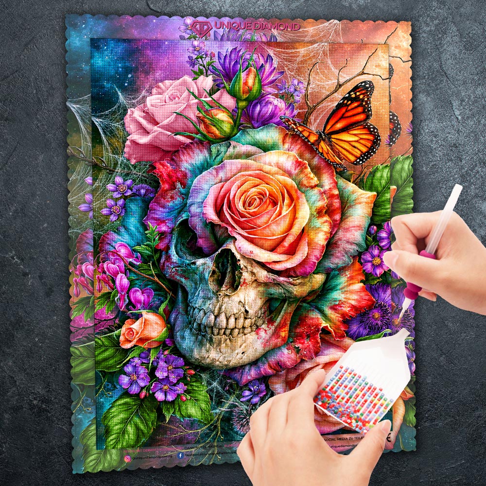 5D Diamond Painting – Vergängliche Blütenseele