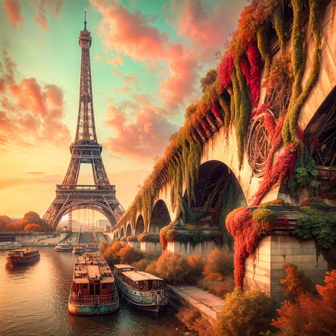 5D Diamond Painting – Verwunschenes Paris im Herbstzauber Unique-Diamond