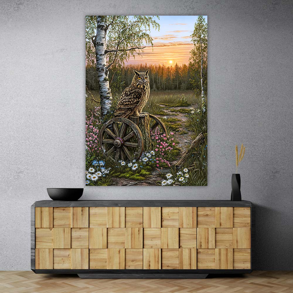 5D Diamond Painting – Wächter der Abenddämmerung, Unique-Diamond