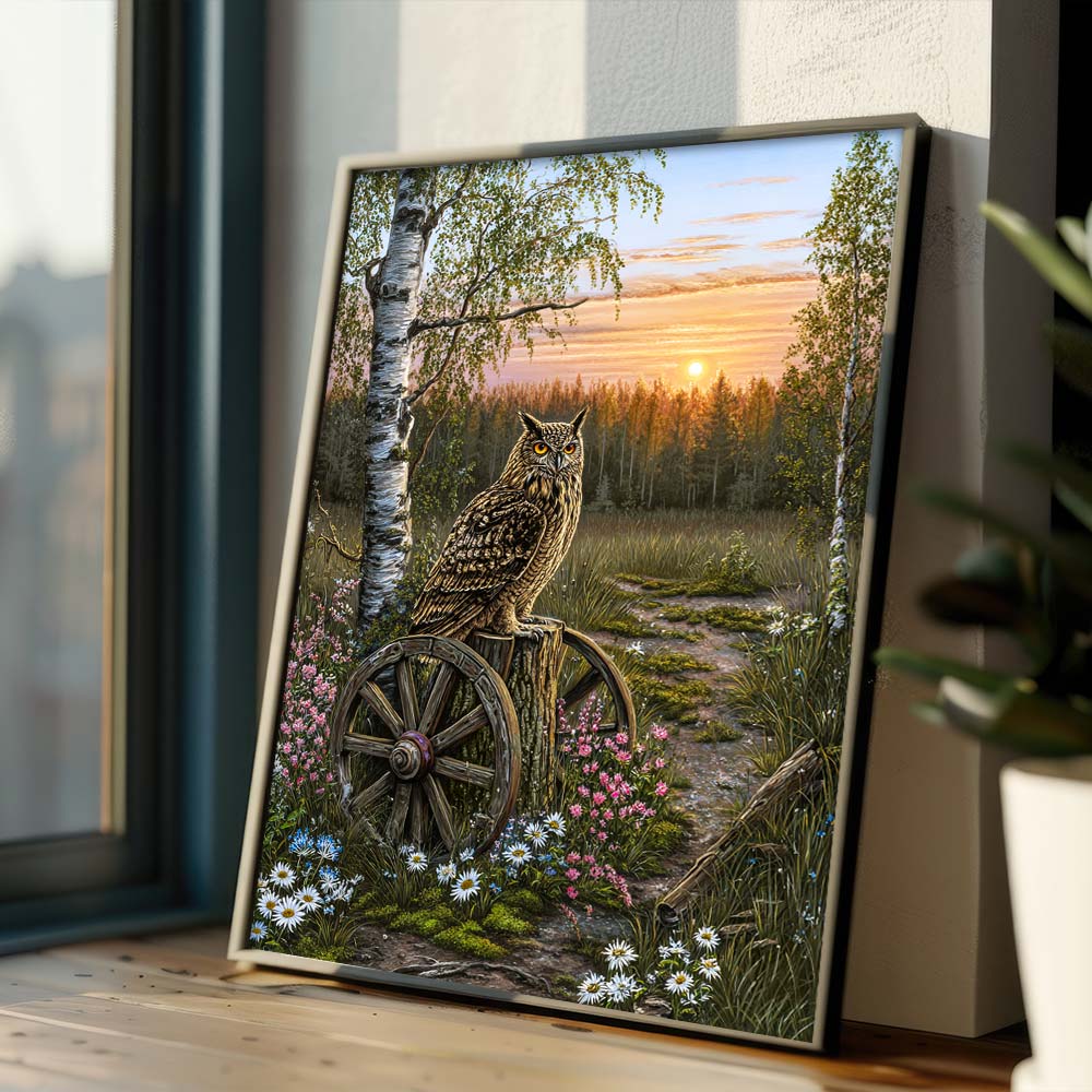 5D Diamond Painting – Wächter der Abenddämmerung, Unique-Diamond