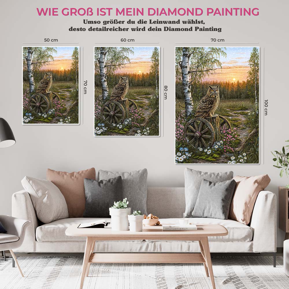 5D Diamond Painting – Wächter der Abenddämmerung Unique-Diamond