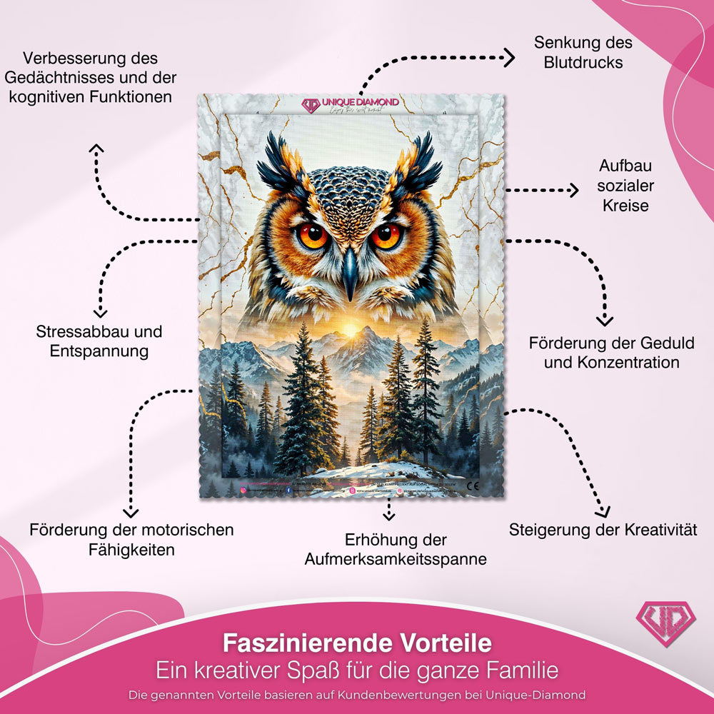 5D Diamond Painting – Wächter der Berge Unique-Diamond