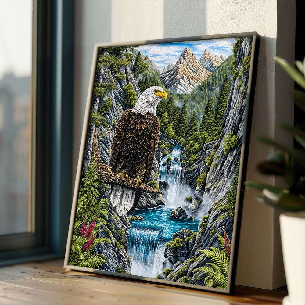5D Diamond Painting – Wächter der Freiheit, Unique-Diamond