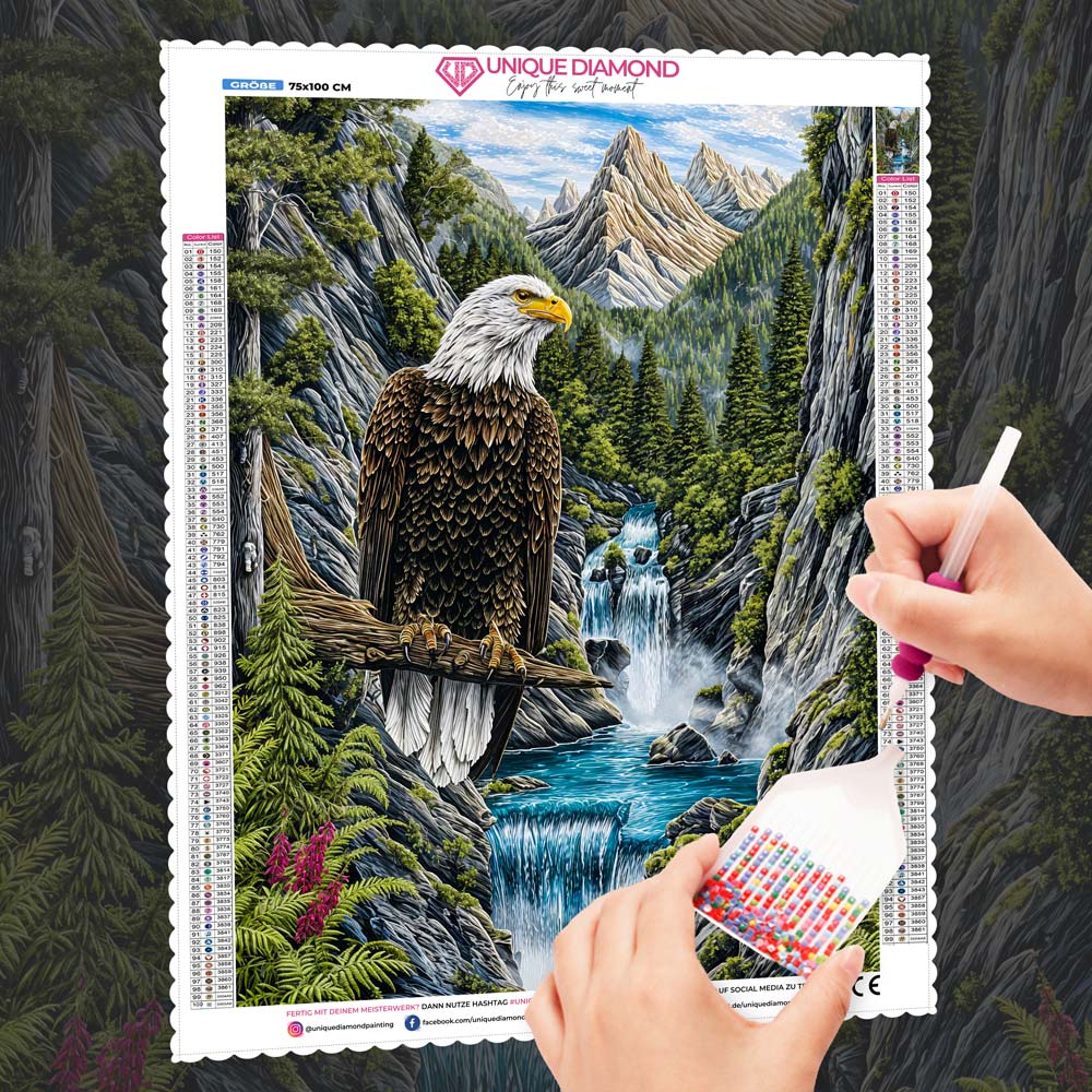 5D Diamond Painting – Wächter der Freiheit, Unique-Diamond