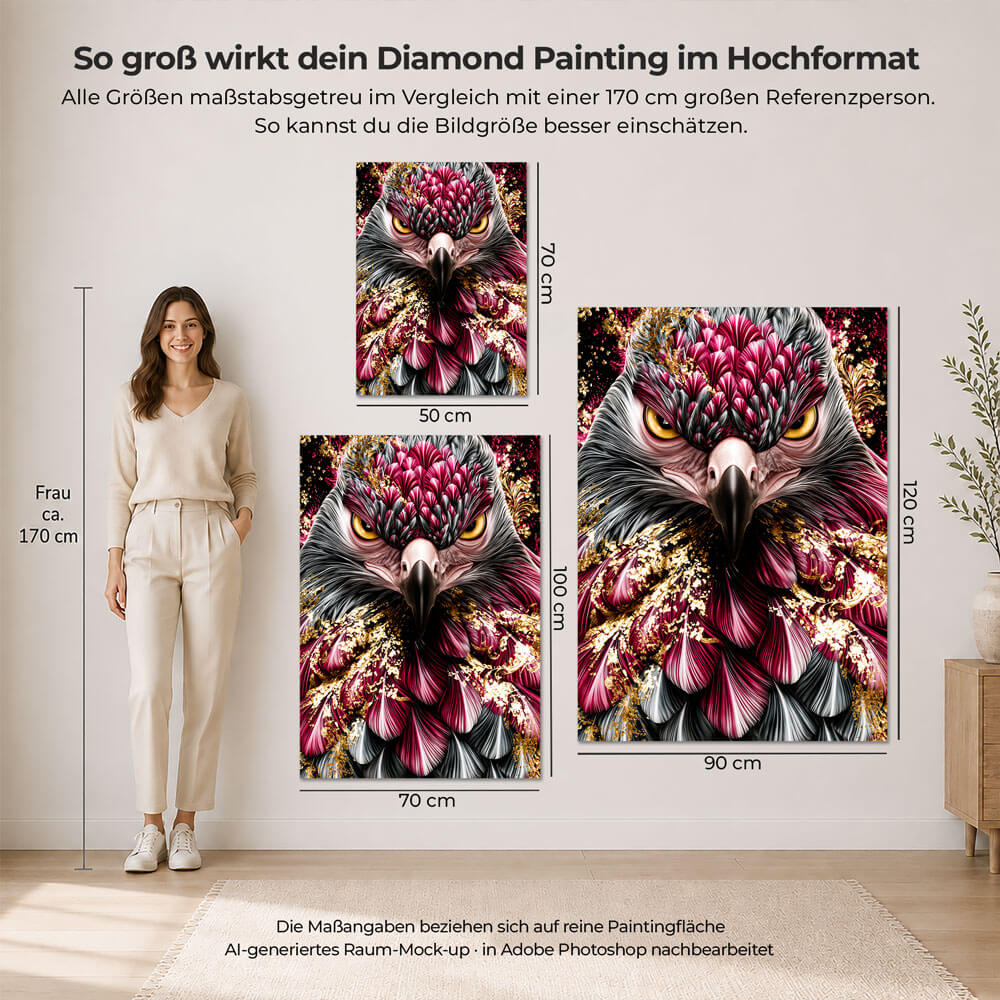 5D Diamond Painting – Wächter der Goldenen Glut