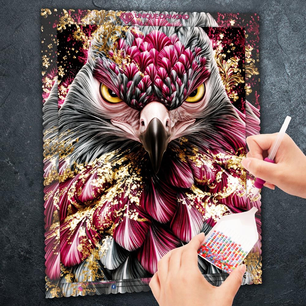 5D Diamond Painting – Wächter der Goldenen Glut