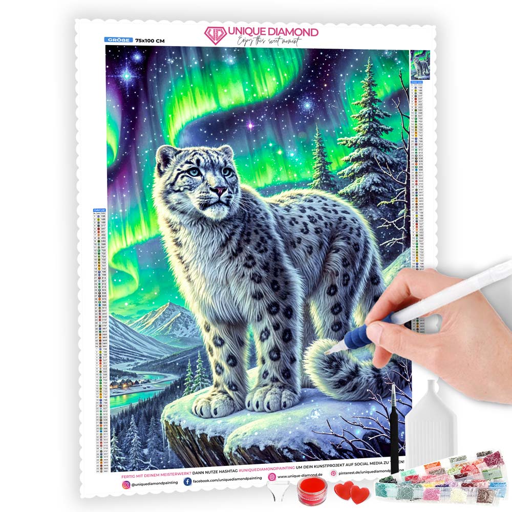 5D Diamond Painting – Wächter der Polarlichter, Unique-Diamond